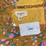 Everly NWT Size S Floral Print Cut-Out Crochet Trim High Neckline Dress Photo 5