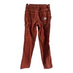 Fivestar General Womens Pants‎ Sz 0 24 Rust Corduroy Carpenter Festival Orange Photo 4