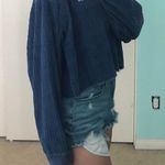 Cropped Pullover Blue Size L Photo 2