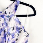 Eliza J Chiffon Floral Print Halter Tie Pleated Skirt Maxi Dress, Size 2 Photo 7