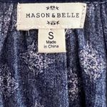 Mason & Belle  navy blue smocked dress size small Photo 6