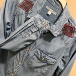 Mi Ami Blue Denim Button-Up Shirt Photo 1