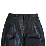 House of Harlow 1960 Black Wide Leg Faux Leather Pants Women's Size 10 | 73 Photo 2