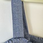 American Eagle  AE Chambray Swing Cami X-large XL NWT New Blue Embroidered Boho Photo 6