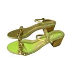 Lilly Pulitzer  Marcia‎ Block Heel Sandal Metallic Gold Leather Women's Size 8 Photo 8