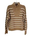 Faherty  Women's Mariner Sweater Carmel Stripe Size M Photo 4
