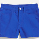 Old Navy High Rise WOW Shorts Size 16 Tanzanite Blue Casual Photo 0