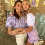 Purple Ruffle Denim Shorts Photo 1