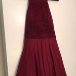 Trixxi Maroon Sparkly Fit and Flare Mini Dress Size 9 Photo 0