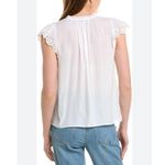 Ramy Brook Women’s Hermine Top Short Sleeve White Photo 5