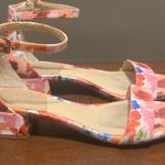 Alex Marie  Women's Red and Pink Floral Block Heel Sandals Shoes Size 6 EUC Photo 5