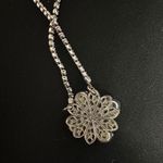 Sara Gabriel Silver Pendant Wedding Necklace Photo 1