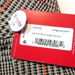 Spanx NWT 20672Q Perfect Kick Flare in Orange Pop Plaid Ponte Crop Pants XLP Photo 3