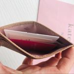 Kate Spade  Gold Glitter Card Holder Wallet NWT Photo 4