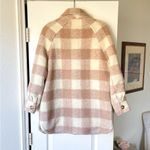 Sézane Sezane Joe Coat Shacket Buttoned Wool Blend Ecru Beige Check Size 2 EUC Photo 7