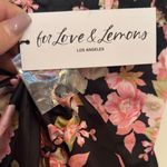 For Love & Lemons NWT -  Melrose Pleated Bra in Black Floral Photo 6