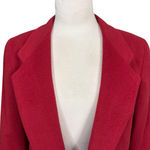 L.L.Bean womens red wool cashmere blazer 10R vintage made in USA Photo 1