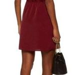 Haute Hippie burgundy crepe de chine stretch elastic waist sleeveless dress Photo 1