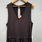 Quince  French Terry Modal Jumpsuit In Black XL Photo 4