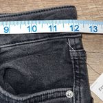 Free People Womens Fringe Hem Solid Cotton Blend Skinny Jeans Black Size 26 NWT Photo 10