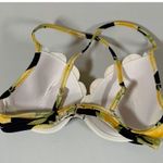 Black Yellow Lemons Bikini Top Bathing Suit Size 34C 🍋✨ Size M Photo 2