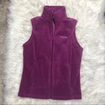 Columbia NWOT  purple fleece zip up vest small Photo 0