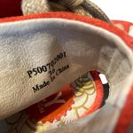 Fly London  Yaba Tomato Red Suede Ankle Lace Up Wedges size 36 US 6 Photo 7