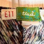 Anthropologie Ett:Twa Ruched Top. 100% cotton. 3/4 sleeve. Floral print. Photo 3