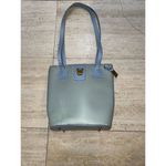 Dooney & Bourke  Blue Yellow Dots Cabrio Leather Bucket Purse‎ Shoulder Bag Photo 2