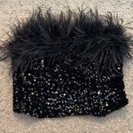 Line and Dot  Valeria Feather Top Photo 2