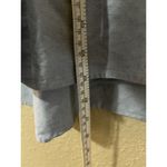 VTG Napa Valley Sz L Embroidered Band Collar Blue Chambray Shirt Blouse Peasant Size L Photo 6