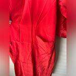 Vintage Women's Red Kimono Heavy Embroidery Japan Belted OS Floral Size undefined Photo 6