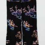 ZARA  Black Oriental Embroidered High Waist Wide Leg Trouser Pants Womens Size XS Photo 0