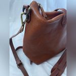 Madewell  Crossbody Cognac Leather Satchel Handbag Photo 3
