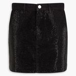 Frame Crystal-embellished denim mini skirt Photo 0