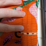 Christian Sirano Jungle Print Cotton Ruffle Mini Skirt Women's XL Orange Photo 6