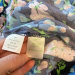 Lilly Pulitzer  Abella Skirt Navy Pink Floral Ruffle Fit and Flare Skirt Size M Photo 5