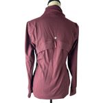 90 Degrees by Reflex 90 Degree by Reflex Women Full Zip Jacket Long Sleeves Thumb Holes Burgundy M Photo 2