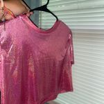 SheIn Cropped Glitter Top Photo 3