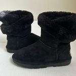 LÂMO FUR COLLAR WOMEN SUEDE BOOT APRÈS BLACK SZ 6 Photo 2