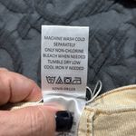 Mud Pie  size XS cream Felix corduroy jeans side slit hem classic cut zipper close Photo 6