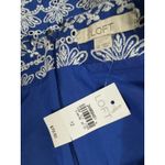 Loft NWT SHABBY CHIC SIZE 10 BLUE EYELET SKIRT WITH WHITE EMBROIDERY&SCALLOP HEM Photo 3