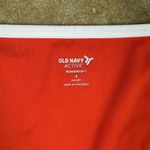 Old Navy ‎ Active Powersoft Crop Top Women’s Small Red White Trim V-Neck Go-Dry Photo 3
