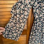 Le lis Navy Floral Patterned Open Back Bohemian Dress Size Large Photo 4