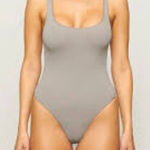 SKIMS  Essential Scoop Neck Tank One Piece Bodysuit Stone Gray Small / Medium Photo 0