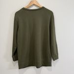 Chico's Zenergy Embroidered Garden Sweatshirt Sz M 1 US 8-10 Green Floral Casual Photo 5