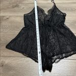 Victoria's Secret Victoria Secret Black Lace V-Back One Piece Bodysuit Romper Size Small Photo 7