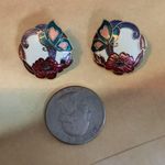 Vintage Cloisonné Earrings Multiple Photo 1