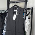 Babaton Aritzia Mastermind Black Sleeveless Blazer Dress Photo 7