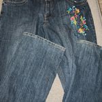 Baccini embroidered vintage boot cut jeans size 14 Photo 1